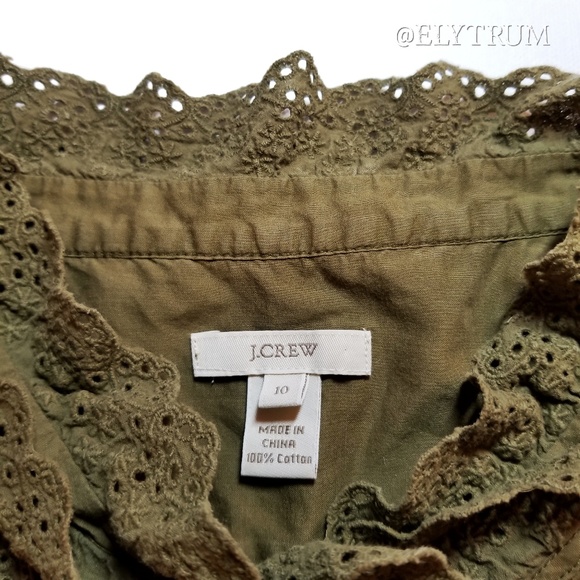 J. Crew ruffle sleeveless BETTINA CAMI shirt - Picture 5 of 5